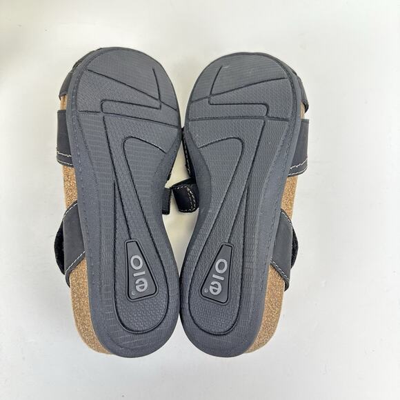 Earth Origins Bosk Brenda Black Vegan Sandal Ankle‎ Strap Comfort Shoe Size 6M - Picture 7 of 9